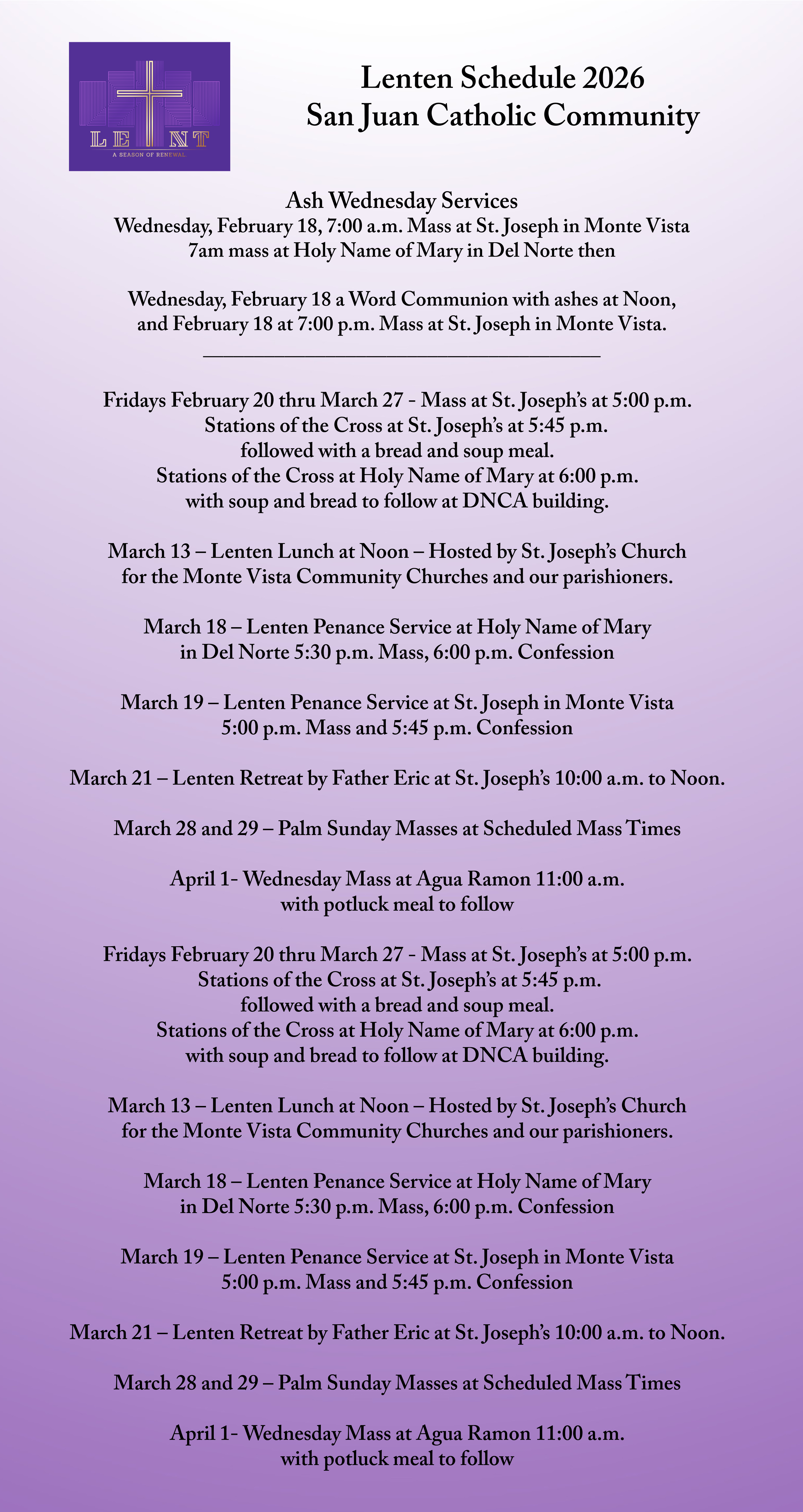 Lenten Schedule SJCC 2026-1